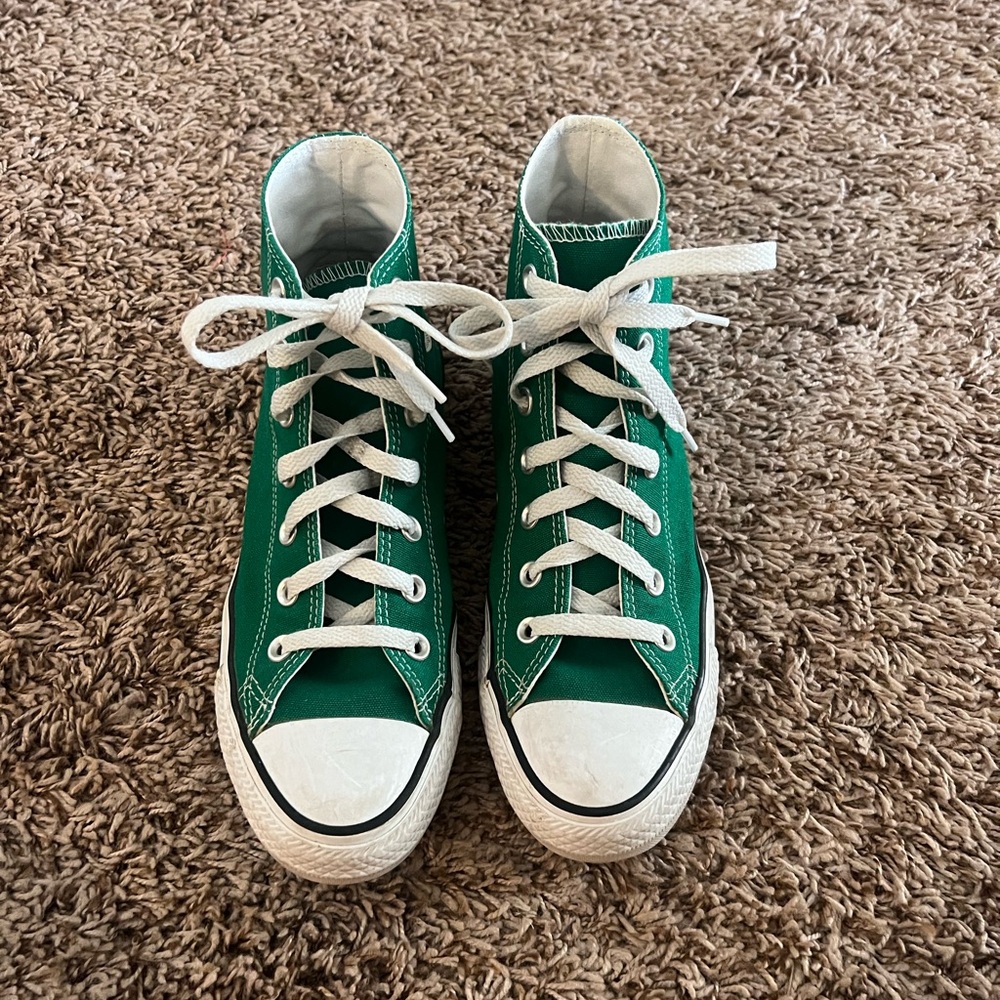 Green Hightop Converse